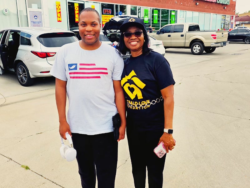Welcoming a community partner to the August outreach