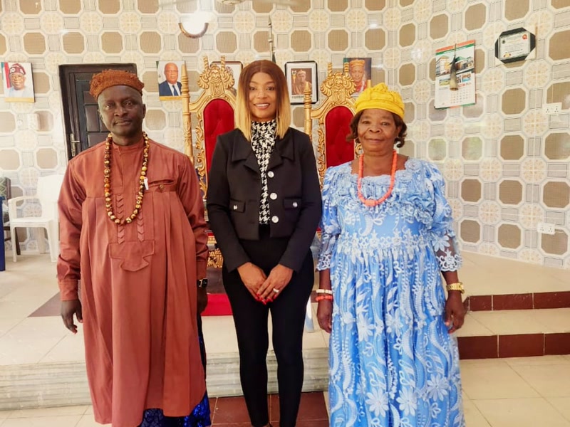 Courtesy visit with traditional leaders during the Akwa Ibom State outreach